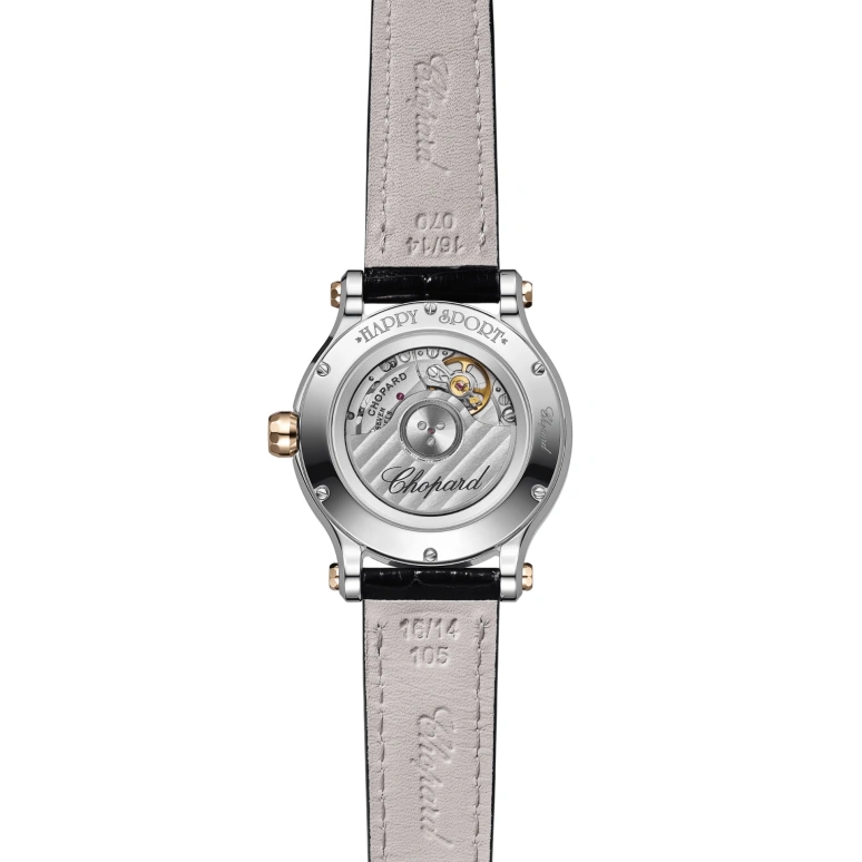 Chopard,Happy Sport 33mm,33mm,Stainless Steel,Ocean Blue,Blue,Silver,Automatic,42hours,In-house Caliber,278608,278608-6001