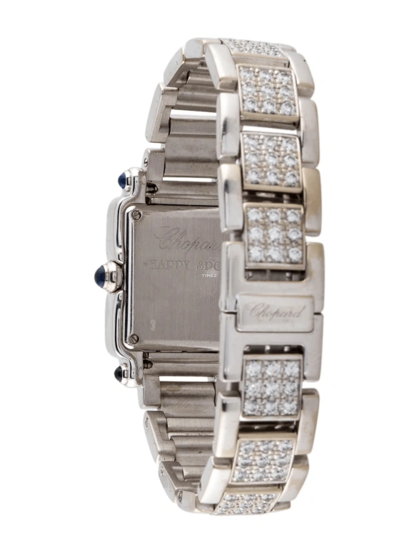 Chopard,Happy Sport 23mm,23mm,White Gold,Silver White,Quartz,Sapphire,Square,27,27/6903-23