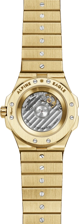 Chopard,Alpine Eagle 36mm,36mm,Yellow Gold,Pink,Automatic,42hours,In-house Caliber,295370,295370-0002