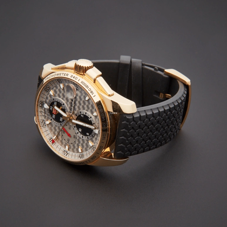 Chopard,Classic Racing 44mm,44mm,Rose Gold,Grey,Automatic,Chronograph,Day,161268,161268-5007