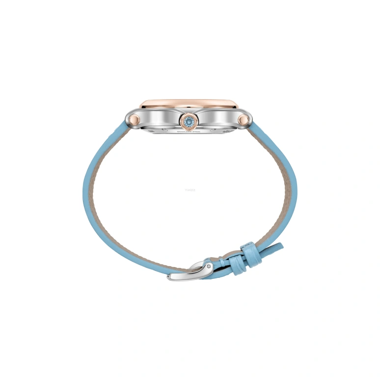 Chopard,Happy Sport 33mm,33mm,Rose Gold,Stainless Steel,Blue,Automatic,42hours,In-house Caliber,278608,278608-6013