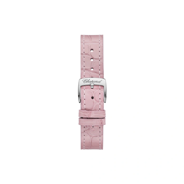 Chopard,Happy Sport 30mm,30mm,Stainless Steel,White,Pink Red,Red,Automatic,42hours,In-house Caliber,278573,278573-6011