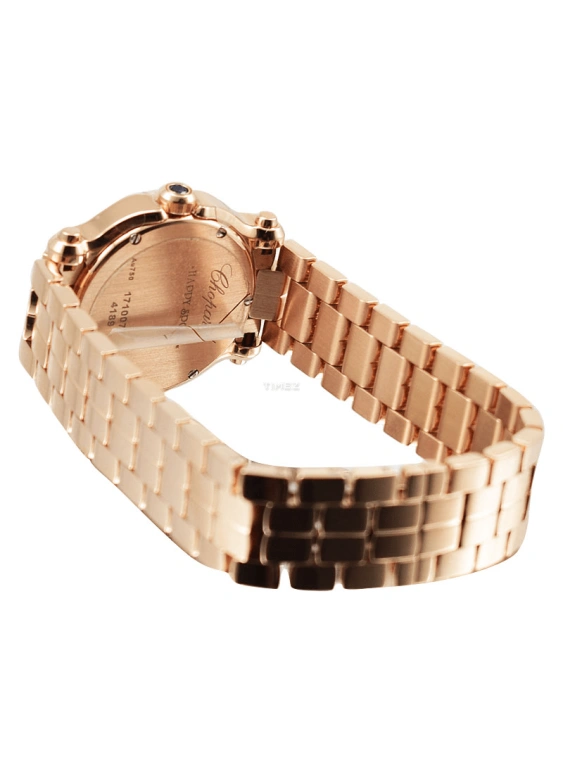 Chopard,Happy Diamonds 30mm,30mm,Rose Gold,White,Quartz,Sapphire,Round,274189,274189-5003