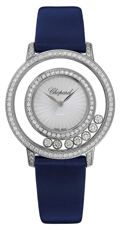 Chopard,Happy Diamonds 32mm,32mm,Stainless Steel,White,Quartz,Sapphire,Round,209429,209429-1201