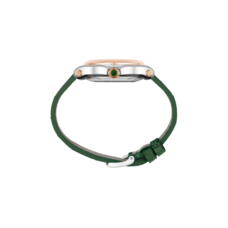 Chopard,Happy Sport 36mm,36mm,Stainless Steel,Rose Gold,Green,Automatic,Sapphire,Crystal Glass,Round,278578,278578-6002