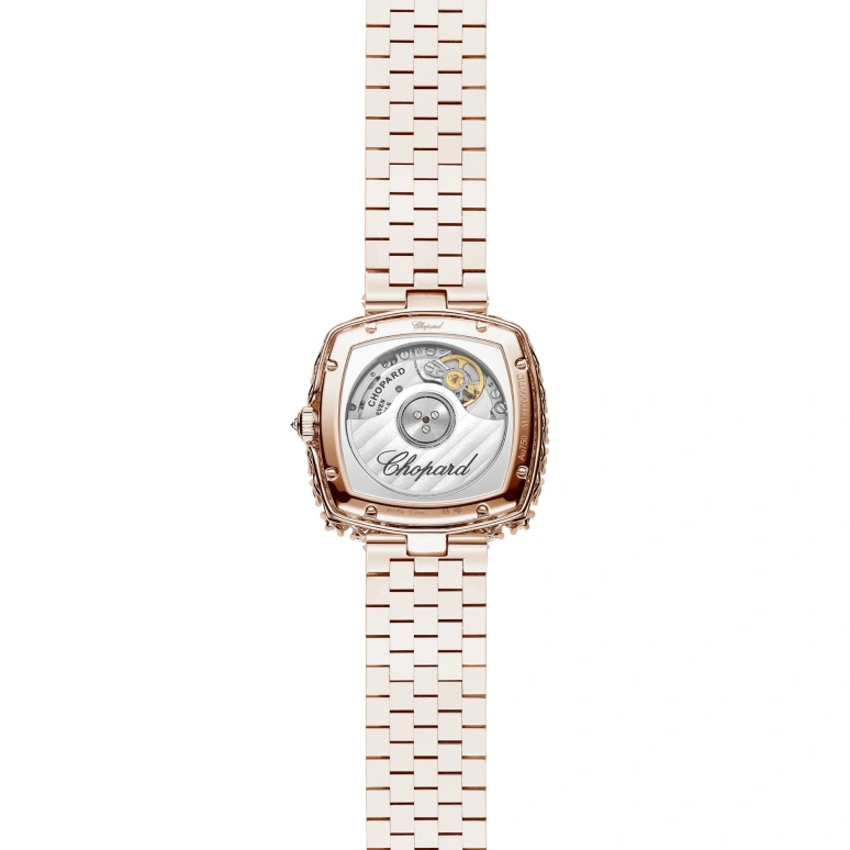 Chopard,L'HEURE DU DIAMANT 30.50x30.50mm,30.50x30.50mm,Rose Gold,Green,Automatic,42hours,In-house Caliber,10A386,10A386-5111