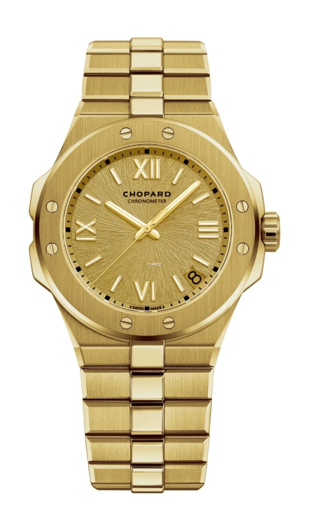 Chopard,Alpine Eagle 41mm,41mm,Yellow Gold,Gold,Automatic,Day,Sapphire,295363,295363-0001