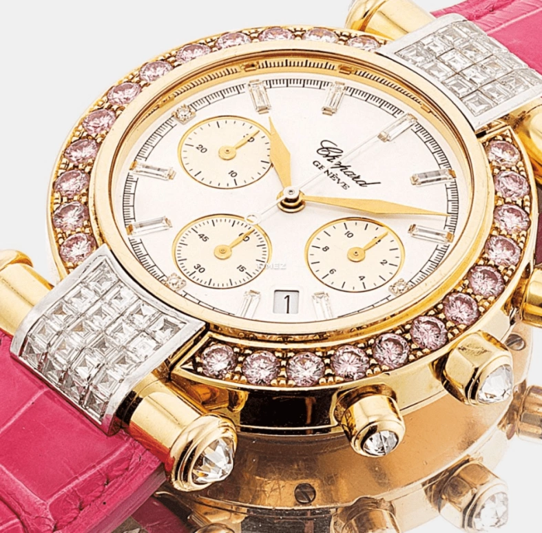 Chopard,IMPERIALE 37mm,37mm,Yellow Gold,White,Quartz,Chronograph,Day,373187