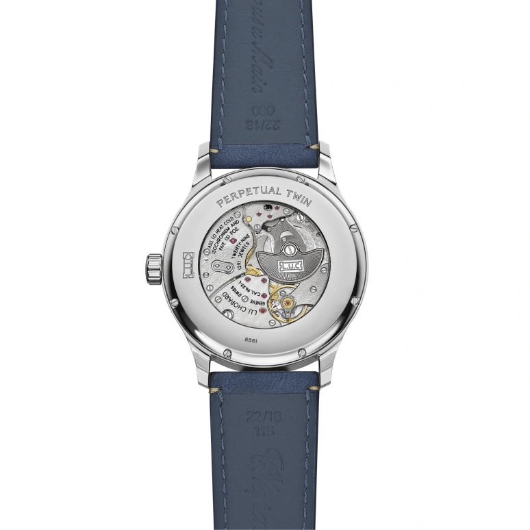 Chopard,L.U.C 43mm,43mm,Stainless Steel,Blue,Automatic,65hours,In-house Caliber,168561,168561-3003