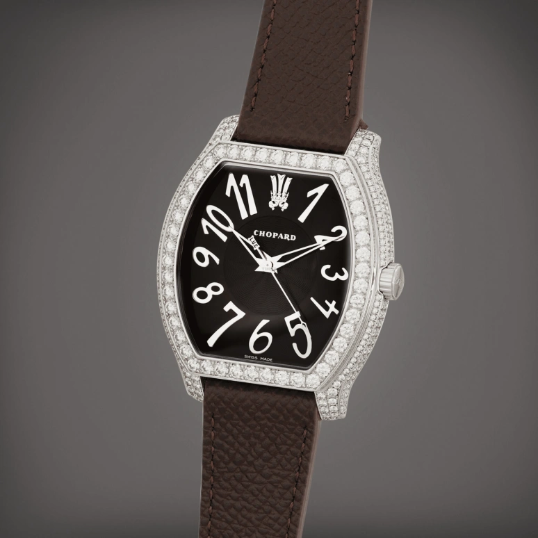 Chopard,L.U.C 40x48mm,40x48mm,White Gold,Black,Automatic,Sapphire,Tonneau,17,17/3508