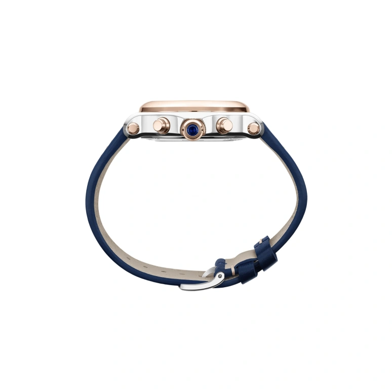 Chopard,Happy Sport 40mm,40mm,Stainless Steel,Ocean Blue,Blue,Silver White,Sapphire,Crystal Glass,Seconds,278615,278615-6001