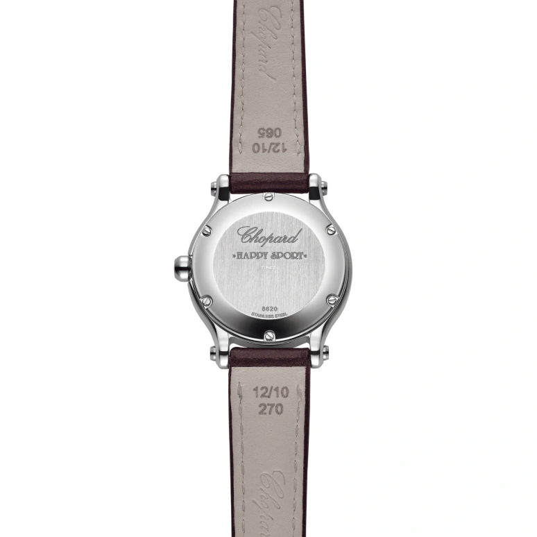 Chopard,Happy Sport 25mm,25mm,Stainless Steel,Pink,Quartz,Sapphire,Round,278620,278620-3004