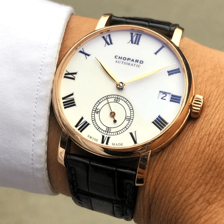 Chopard,Classic 38mm,38mm,Yellow Gold,White,Automatic,Day,60hours,161289,161289-0001