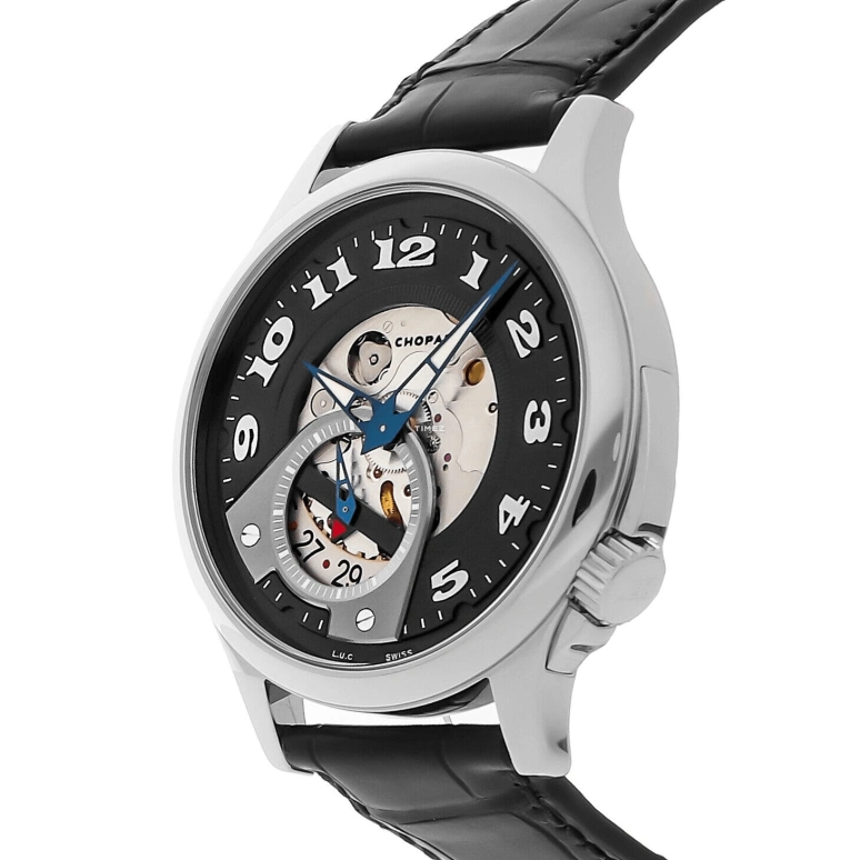 Chopard,L.U.C 41mm,41mm,Stainless Steel,Black,Automatic,Day,Sapphire,Crystal Glass,168490,168490-3003