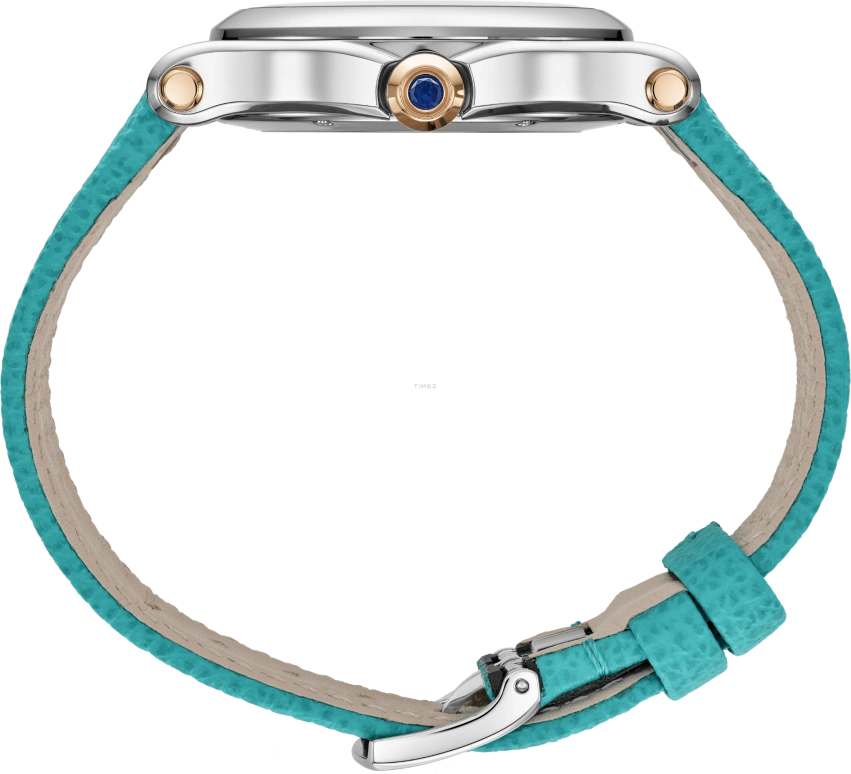 Chopard,Happy Sport 36mm,36mm,Stainless Steel,Rose Gold,Blue,Turquoise,Quartz,Sapphire,Crystal Glass,Round,278598,278598-6001