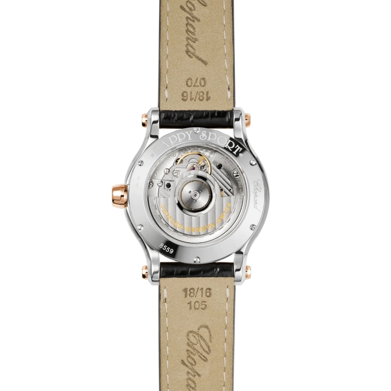 Chopard,Happy Sport 36mm,36mm,Stainless Steel,Silver White,Sapphire,Crystal Glass,Open,278559,278559-6001