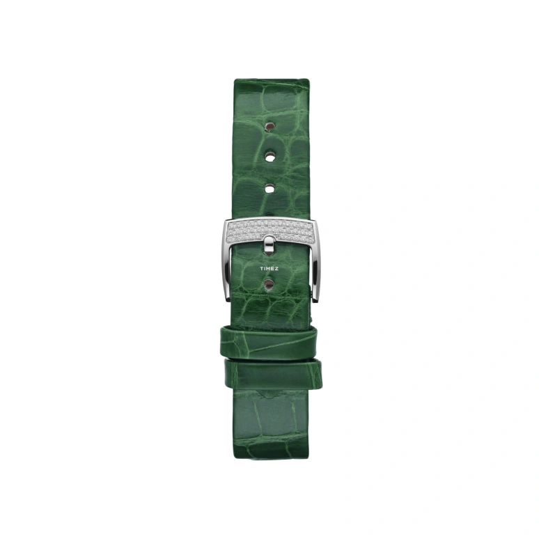 Chopard,Happy Diamonds 37.70mm,37.70mm,White Gold,Green,Quartz,Sapphire,Crystal Glass,Round,204445,204445-1009