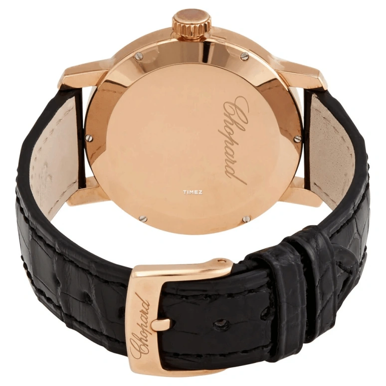 Chopard,Classic 33.50mm,33.50mm,Rose Gold,White,Automatic,Day,Sapphire,Crystal Glass,124200,124200-5001