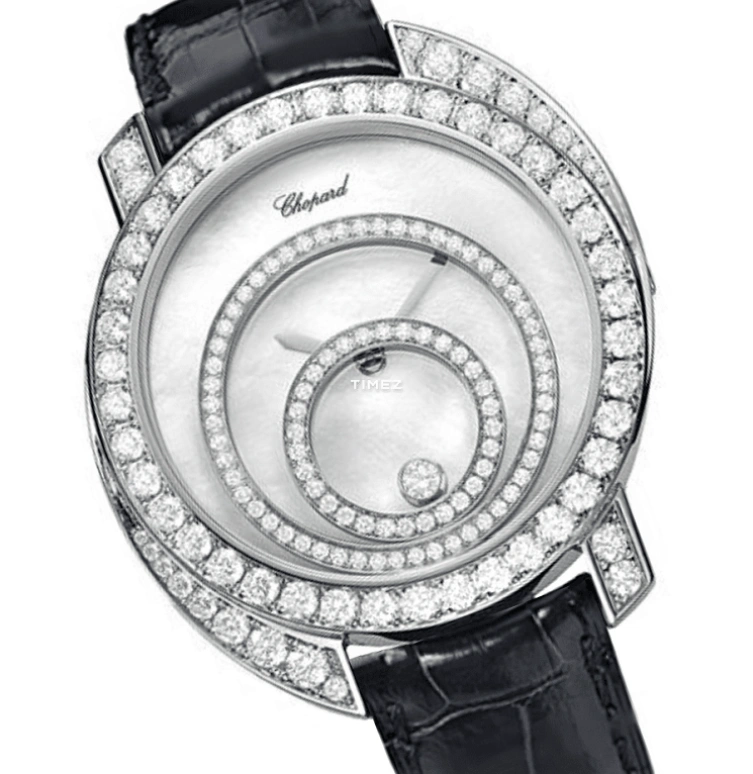 Chopard,Other 40mm,40mm,White Gold,Silver,Quartz,Sapphire,20,20/7153-1001