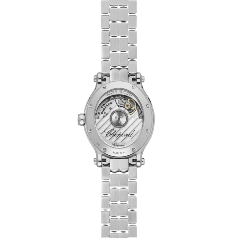 Chopard,Happy Sport 31.31x29mm,31.31x29mm,Stainless Steel,Blue,Silver,Automatic,42hours,In-house Caliber,278602,278602-3002