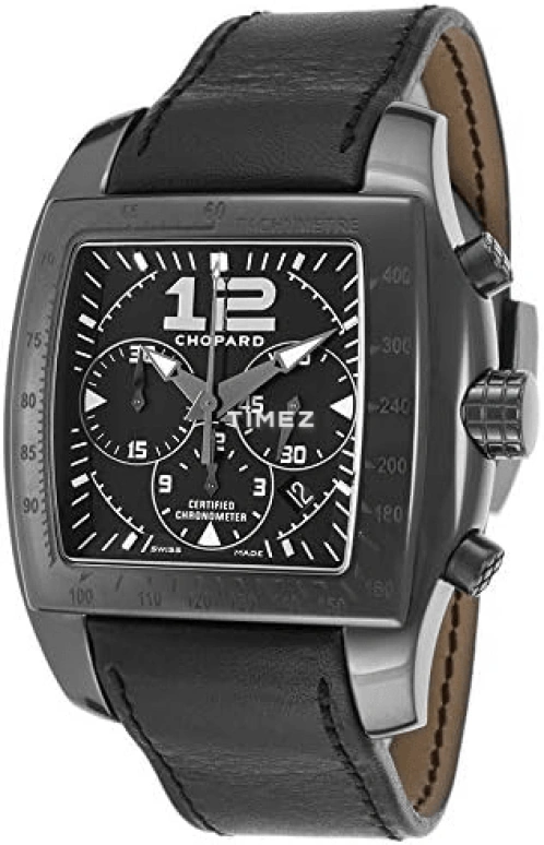 Chopard,Two O Ten 46mm,46mm,Stainless Steel,Black,Automatic,Chronograph,Day,168961,168961-3005