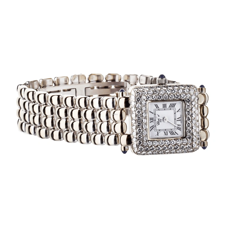 Chopard,Classic 28mm,28mm,White Gold,Silver White,Quartz,Sapphire,Crystal Glass,Square,10,10/6115-23