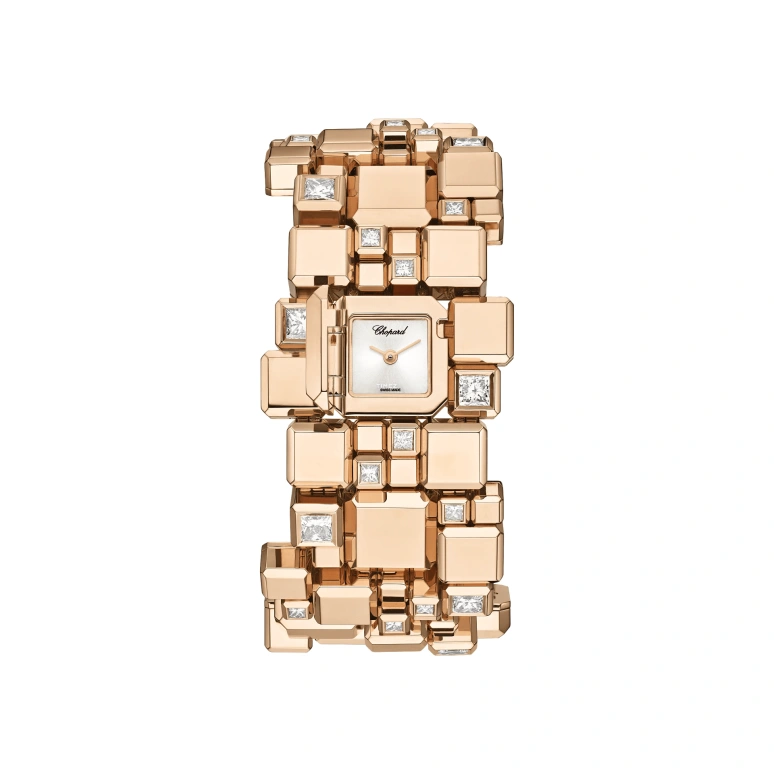 Chopard,Ice Cube' ,Rose Gold,Silver,Quartz,Other,104272,104272-5001