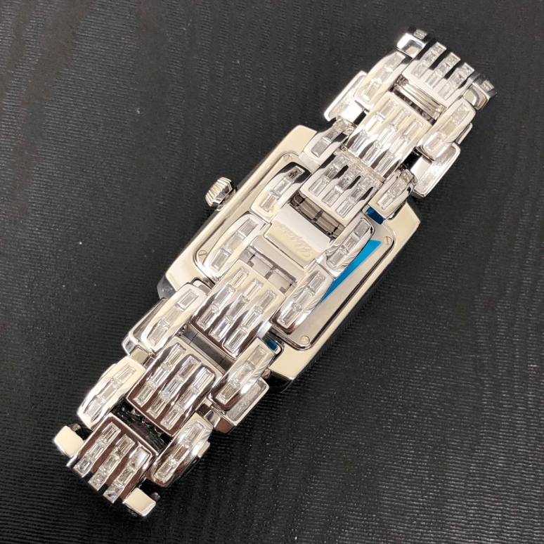 Chopard,La Strada 25.90mm,25.90mm,White Gold,Silver White,White,Automatic,Sapphire,Rectangular,419404,419404-1109