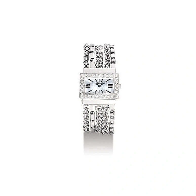 Chopard,Other 28mm,28mm,White Gold,Silver,Quartz,Sapphire,Rectangular,109044,109044-1001