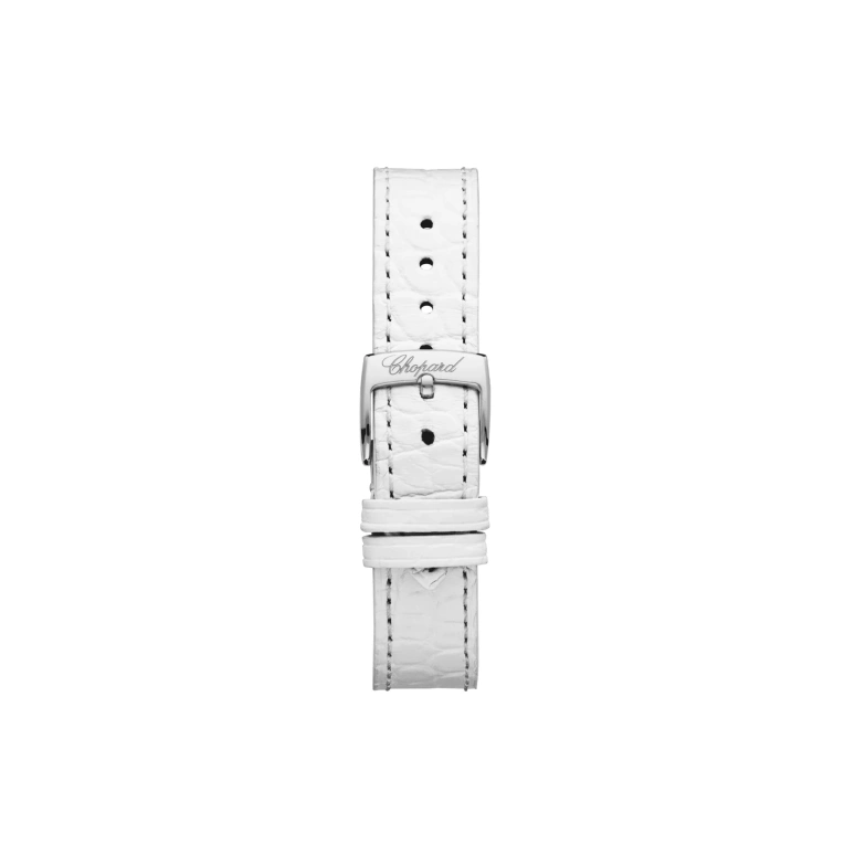 Chopard,Happy Sport 30mm,30mm,Stainless Steel,White,Sapphire,Crystal Glass,Mother of Pearl,278590,278590-6005