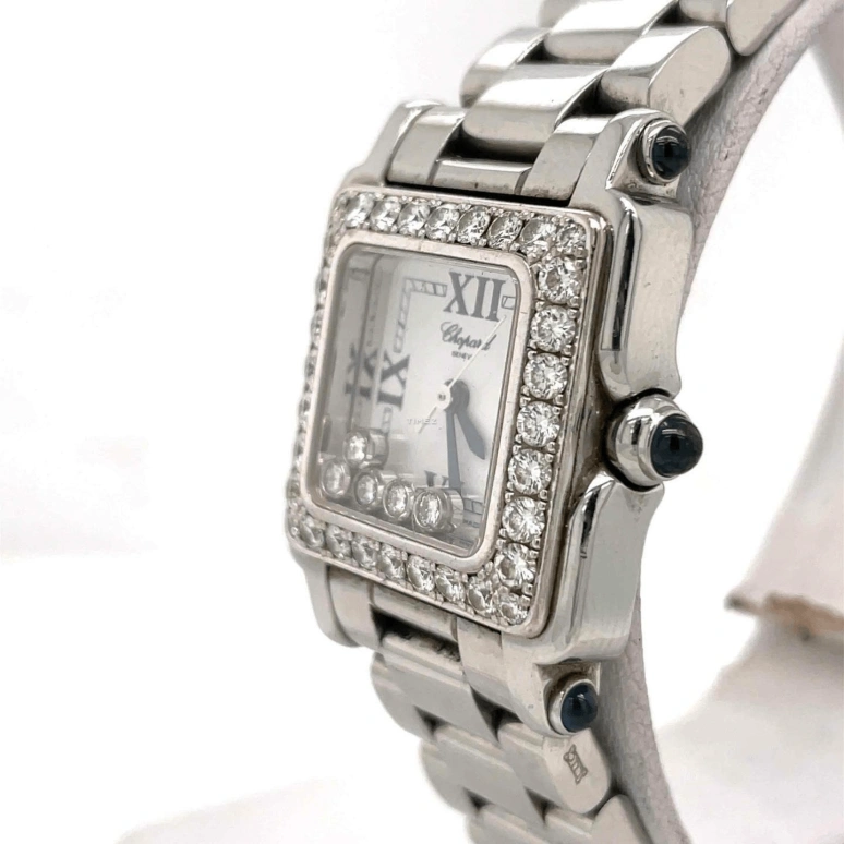 Chopard,Ladies' 26mm,26mm,Stainless Steel,Silver White,Quartz,Sapphire,Crystal Glass,Square,27,27/8895-23/11