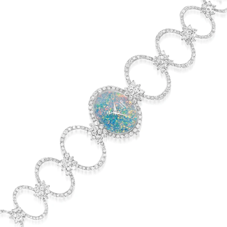 Chopard,L.U.C 31.10mm,31.10mm,White Gold,Multi-Color,Handwound,Sapphire,Oval,5029,5029-1