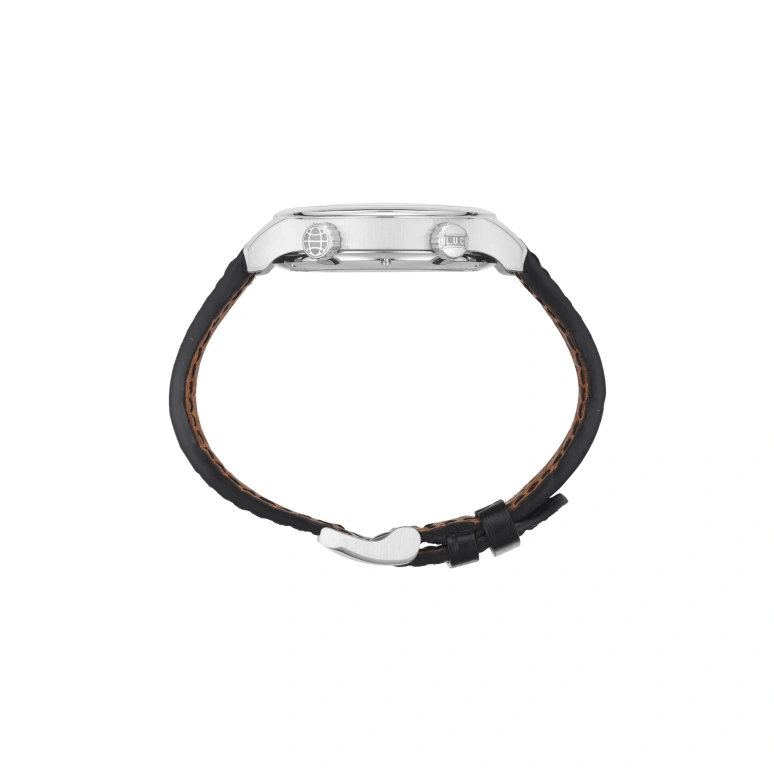 Chopard,L.U.C 42mm,42mm,Stainless Steel,Silver White,Luminous,Black,Orange,Red,Automatic,GMT,跳分,168574,168574-3001