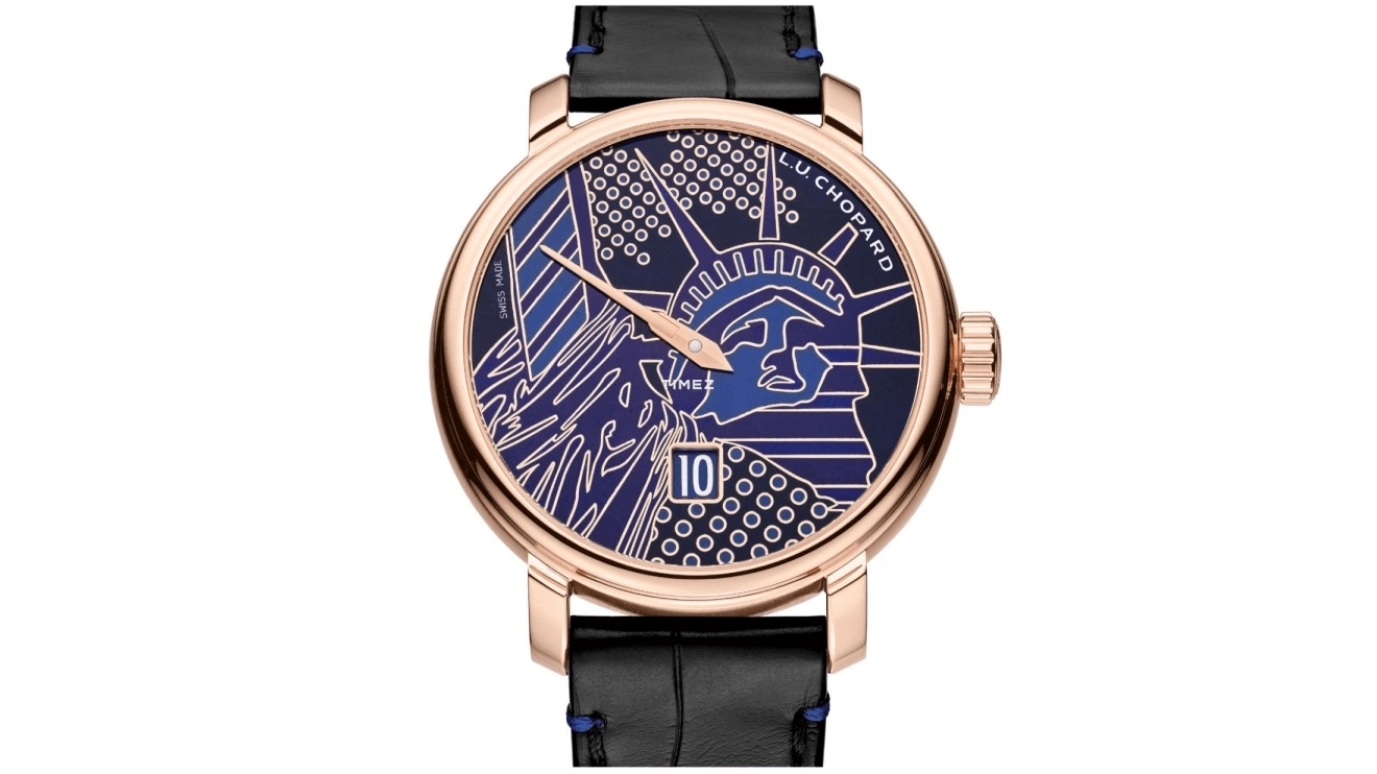 Chopard,L.U.C 40mm,40mm,Rose Gold,Blue,Handwound,Day,Sapphire,161977,161977-5004