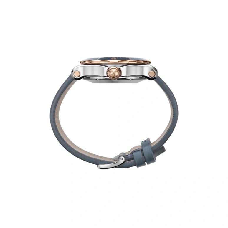 Chopard,Happy Diamonds 40mm,40mm,Stainless Steel,Rose Gold,Blue,Automatic,60hours,In-house Caliber,278587,278587-6001