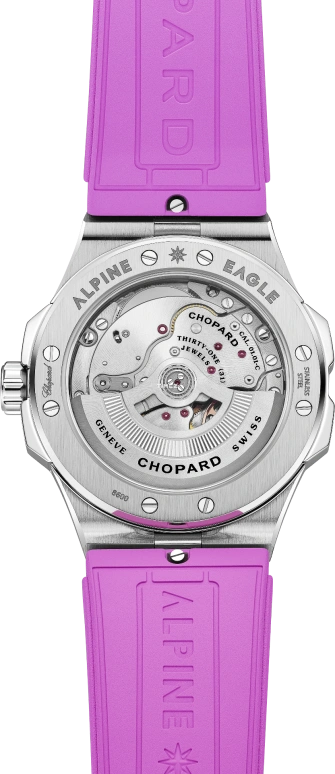 Chopard,Alpine Eagle 41mm,41mm,Stainless Steel,Pink Red,Automatic,Day,60hours,298600,298600-3033