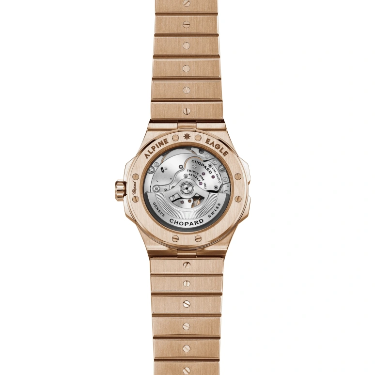 Chopard,Alpine Eagle 41mm,41mm,Rose Gold,Grey,Automatic,Date,60hours,295363,295363-5002