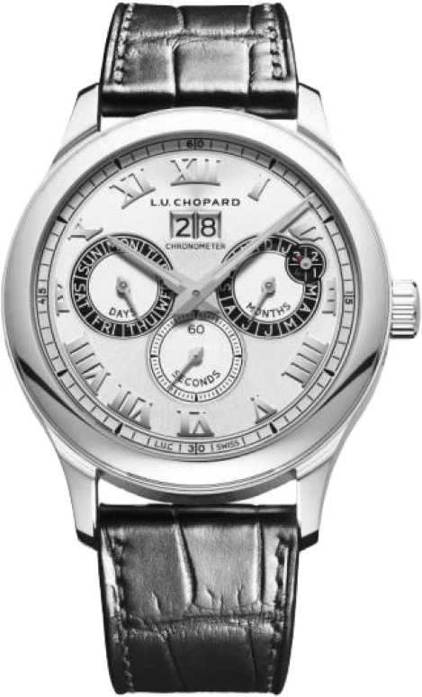 Chopard,L.U.C 43mm,43mm,Stainless Steel,Silver,Automatic,Perpetual Calendar,Leap Year,Month,Day,58hours,In-house Caliber,Christian Rand Phillips,168561,168561-3001