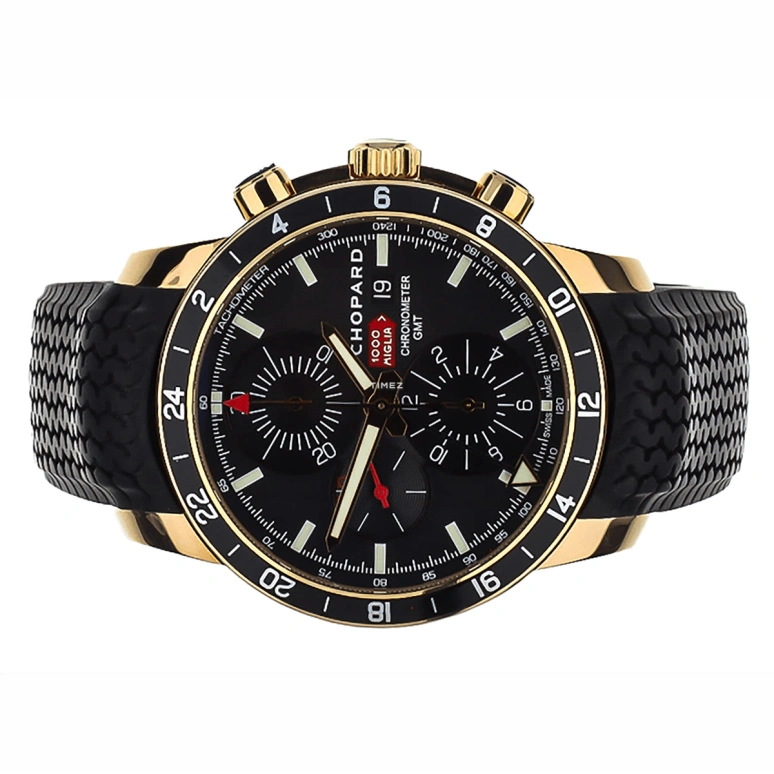 Chopard,Classic Racing 42.50mm,42.50mm,Rose Gold,Black,Automatic,Chronograph,Day,Dule Time,161288,161288-5001