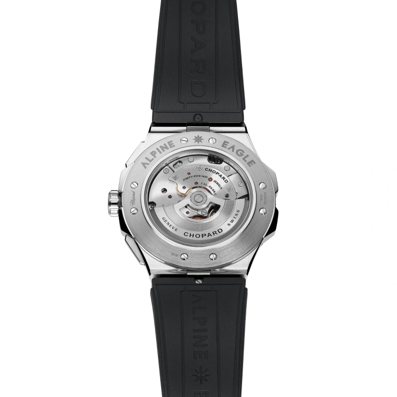 Chopard,Alpine Eagle 44mm,44mm,Stainless Steel,White,Black,Red,Automatic,60hours,In-house Caliber,298609,298609-3004