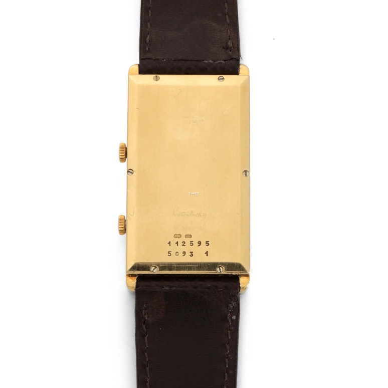 Chopard,Happy Sport 46x24mm,46x24mm,Yellow Gold,Champagne,Handwound,Dule Time,Hardlex,5093,5093/1