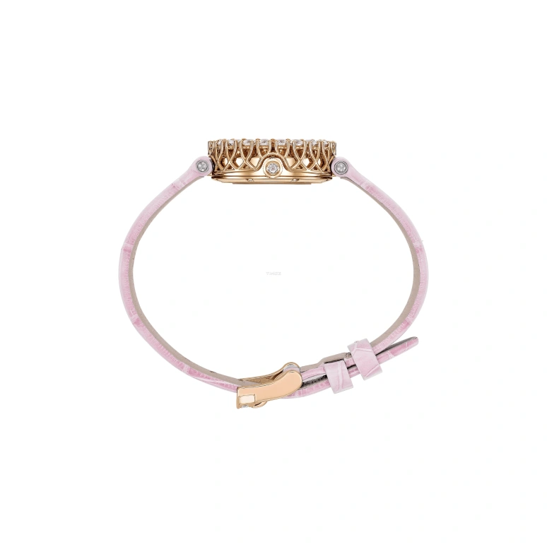 Chopard,L'HEURE DU DIAMANT 26mm,26mm,Rose Gold,Pink Red,Handwound,45hours,In-house Caliber,13A178,13A178-5319