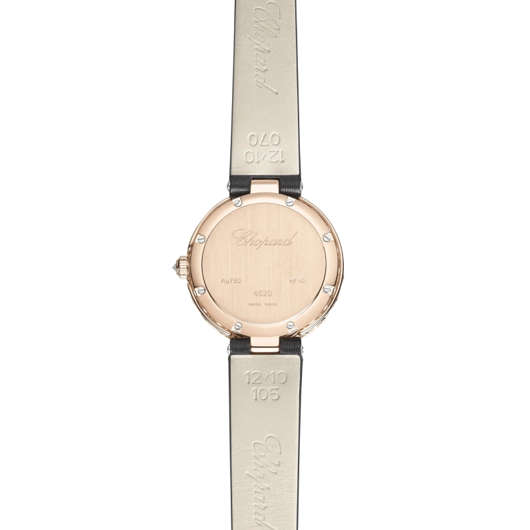 Chopard,L'HEURE DU DIAMANT 26mm,26mm,Rose Gold,Silver White,Handwound,Sapphire,Crystal Glass,Round,13A178,13A178-5106