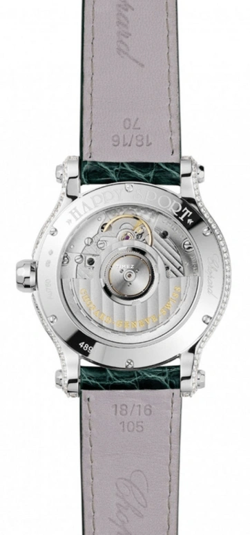 Chopard,Happy Diamonds 36mm,36mm,White Gold,White,Automatic,Sapphire,Crystal Glass,Silver,274891,274891-1004