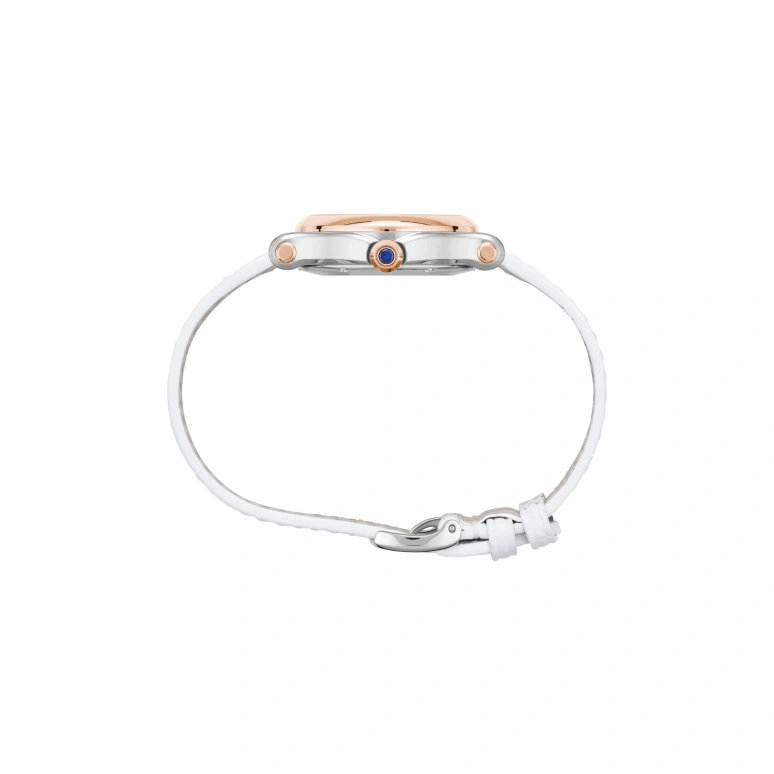 Chopard,Happy Sport 30mm,30mm,Stainless Steel,White,Sapphire,Crystal Glass,Mother of Pearl,278590,278590-6005
