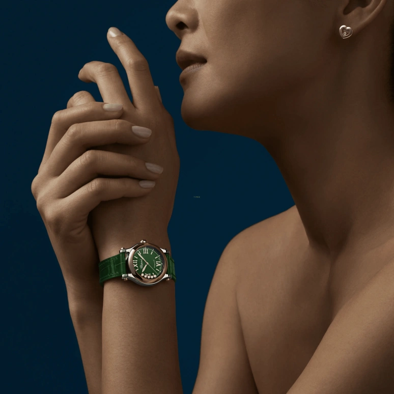 Chopard,Happy Sport 30mm,30mm,Stainless Steel,Green,Automatic,42hours,In-house Caliber,278573,278573-6032