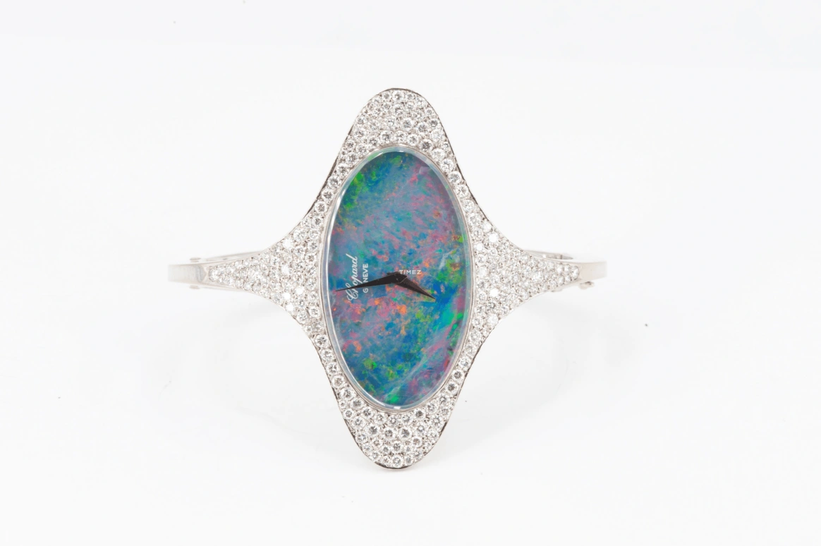 Chopard,IMPERIALE 16x54mm,16x54mm,White Gold,Blue,Multi-Color,Handwound,Sapphire,Oval,2838,2838-1