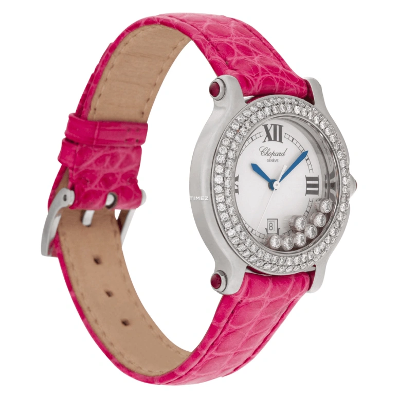 Chopard,Ladies' 33mm,33mm,Stainless Steel,Silver,Quartz,Day,Sapphire,Crystal Glass,27,27/8238-21