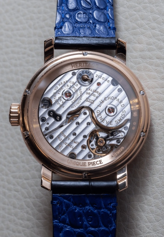 Chopard,L.U.C 40mm,40mm,Rose Gold,Blue,Handwound,Day,Sapphire,161977,161977-5004