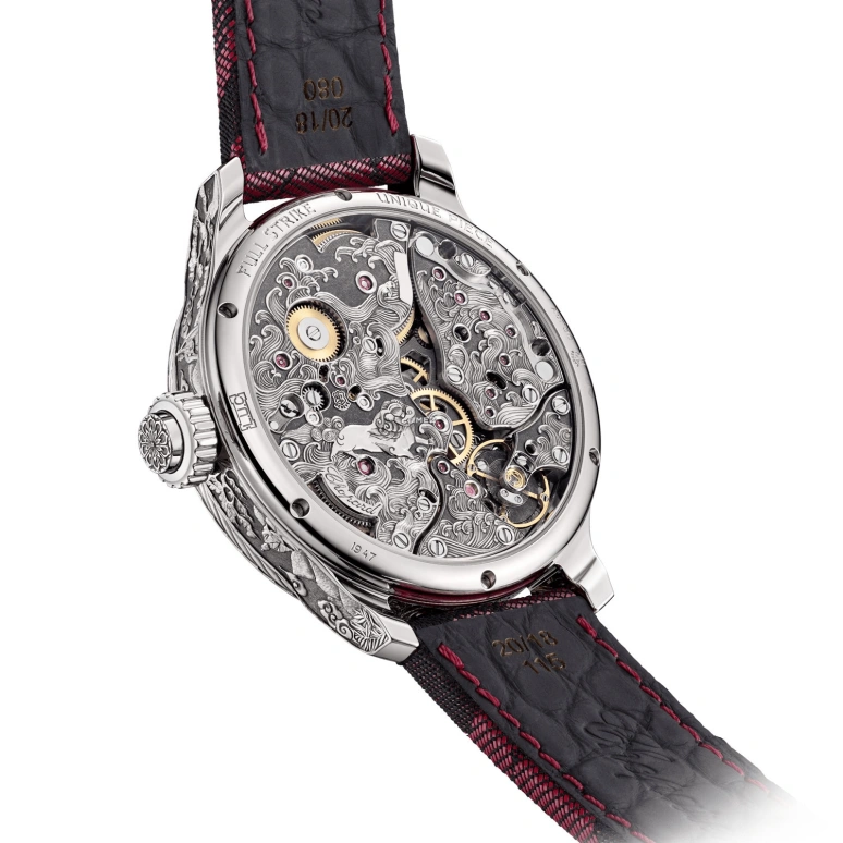 Chopard,L.U.C 43mm,43mm,White Gold,Silver,Handwound,Minute Repeater,60hours,161947,161947-1006